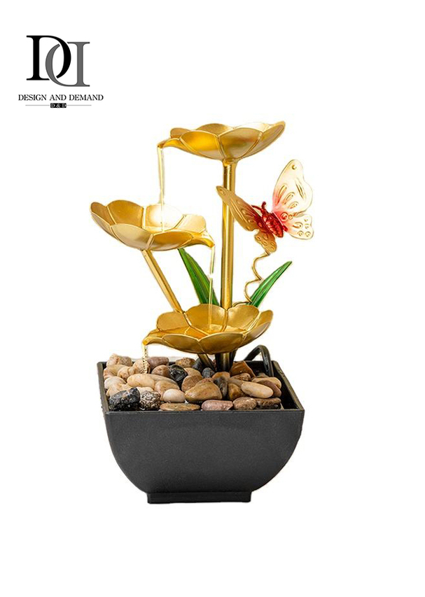 Tabletop Water Fountain Home Decor Soothing Sound Machine Automatic Pump Deep Basin & Natural River Rocks Indoor Zen Relaxation For Office Living Room Or Bedroom