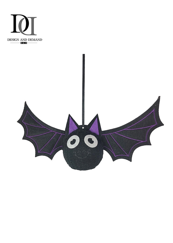Lit Fabric Bat Hanging Ornament Halloween Party Decorations